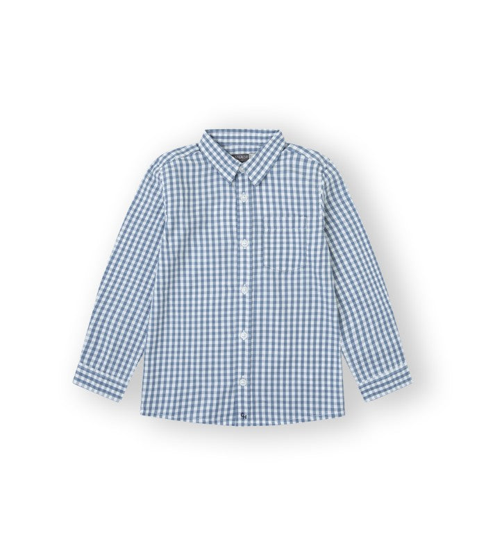 CAMISA NIÑO VICHY AZUL