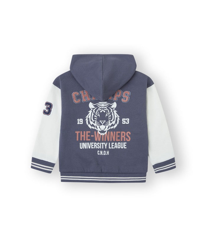 Chaqueta tipo bomber para niño. Modelo University