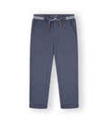 Pantalón niño azul con cinturón trenzado. Modelo Princeton