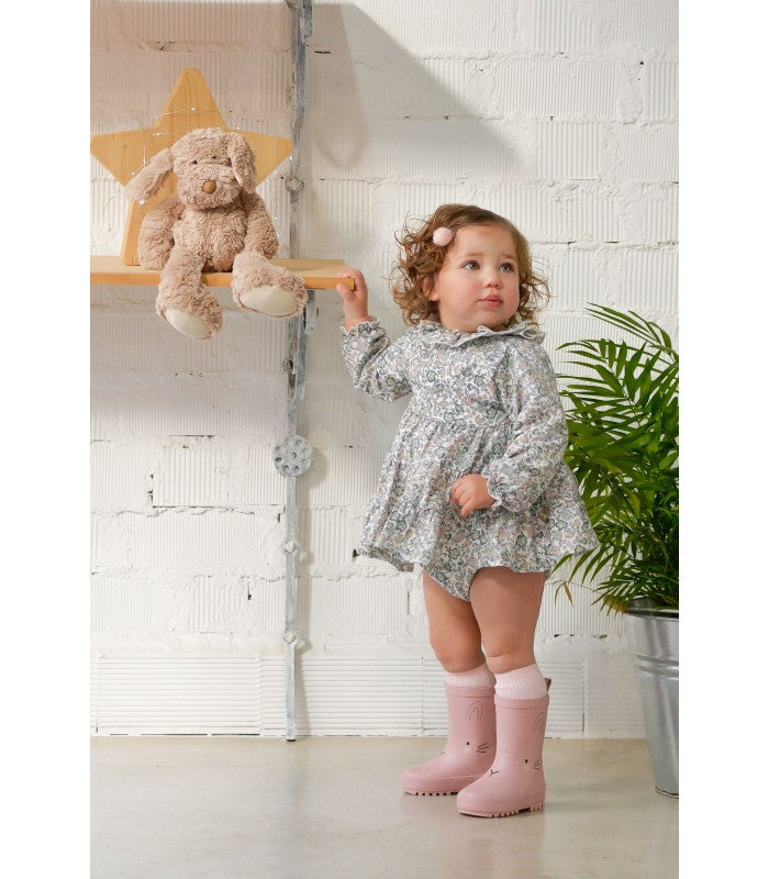 Vestido con braguita para bebé con estampado liberty