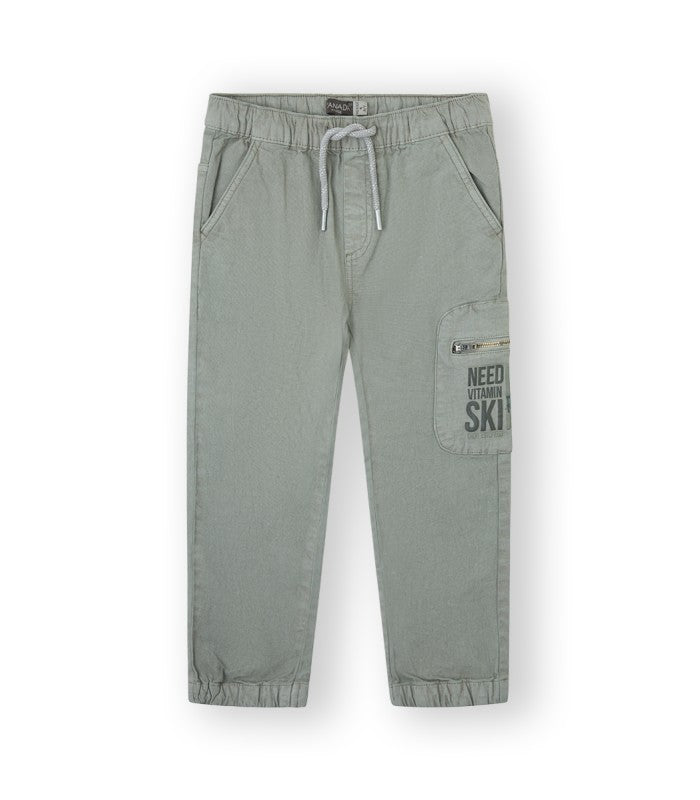 Boy's sports cargo pants. Snowboard model