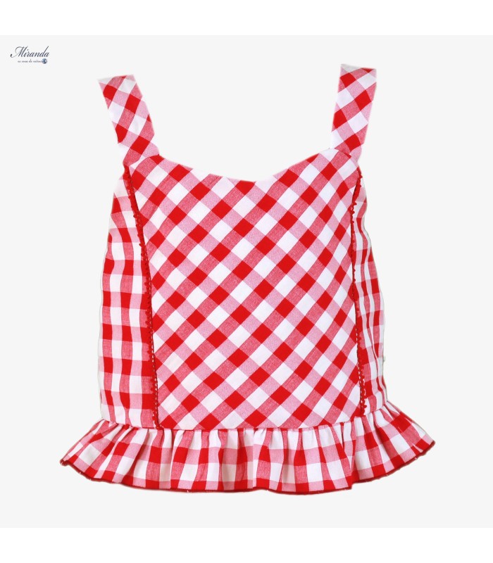 Conjunto niña de blusa y short