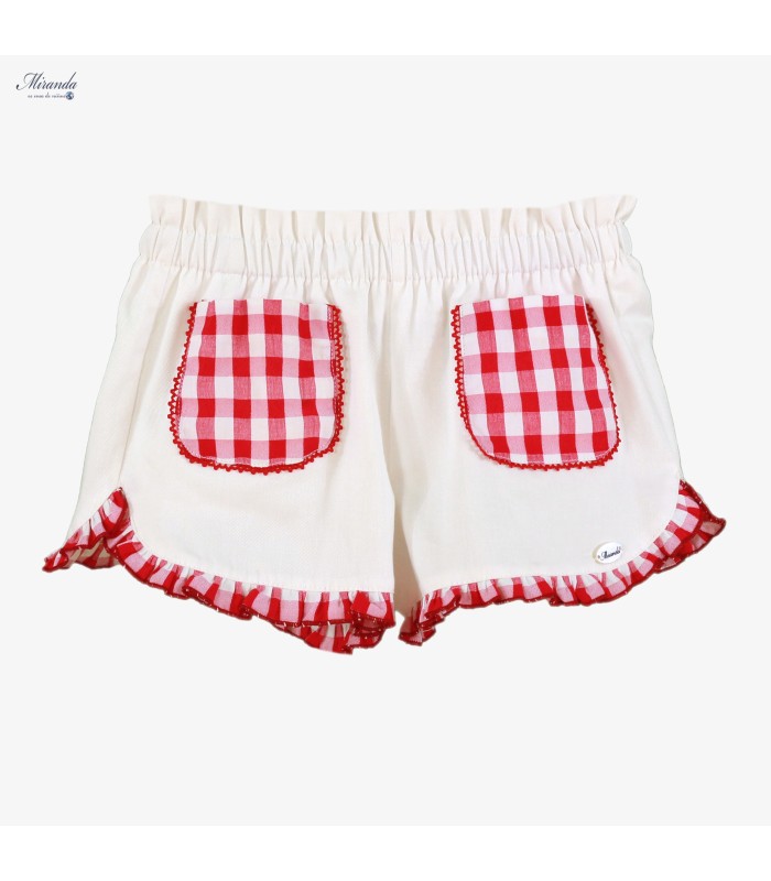 Conjunto niña de blusa y short