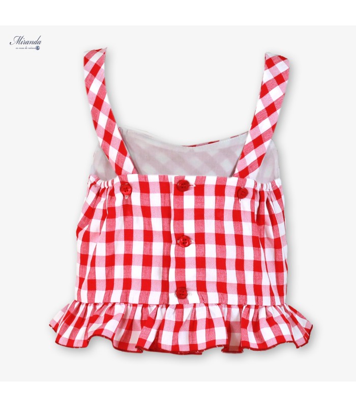 Conjunto niña de blusa y short