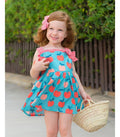 Vestido estampado con braguita  bebé niña