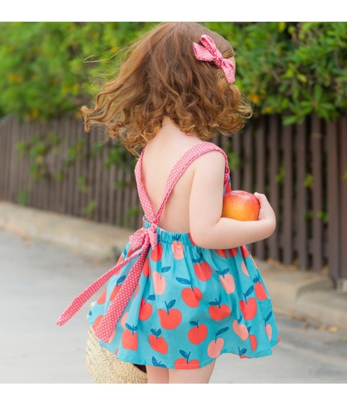 Vestido estampado con braguita  bebé niña
