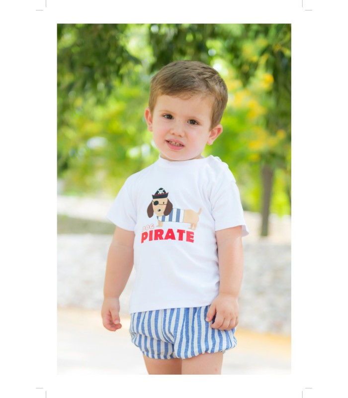 Conjunto bebé niño Dog Pirate