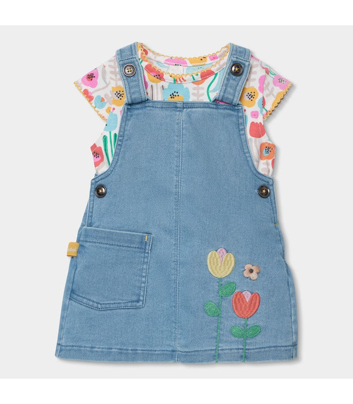 Vestido demin bebé niña