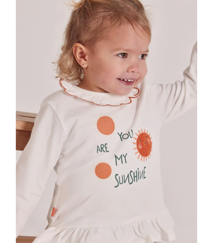 Conjunto bebé niña punto algodón