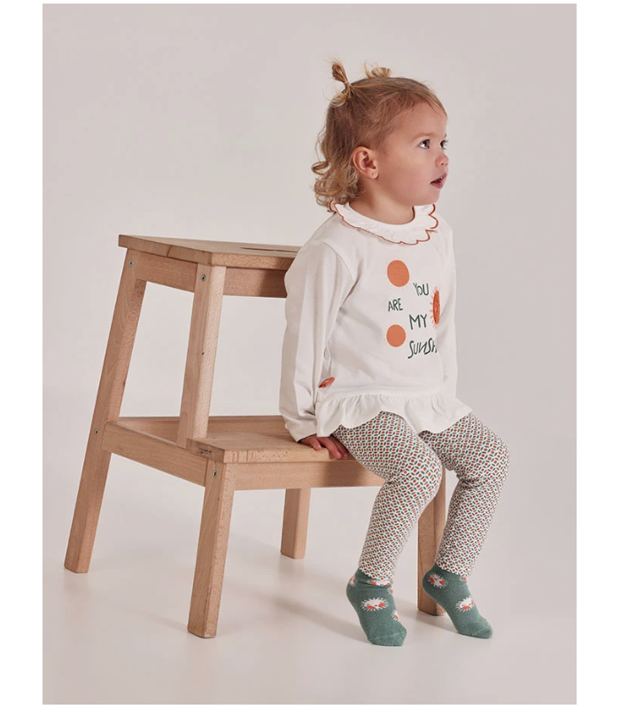 Conjunto bebé niña punto algodón