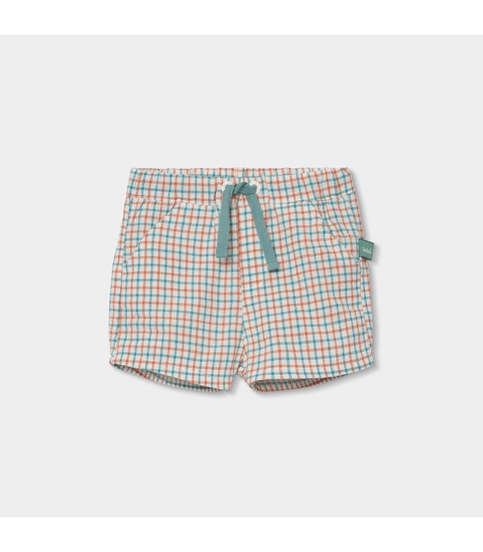 Conjunto bebé camiseta y pantalón corto algodón verde