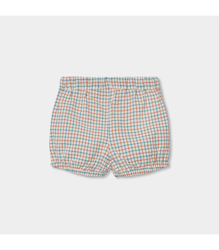 Conjunto bebé camiseta y pantalón corto algodón verde