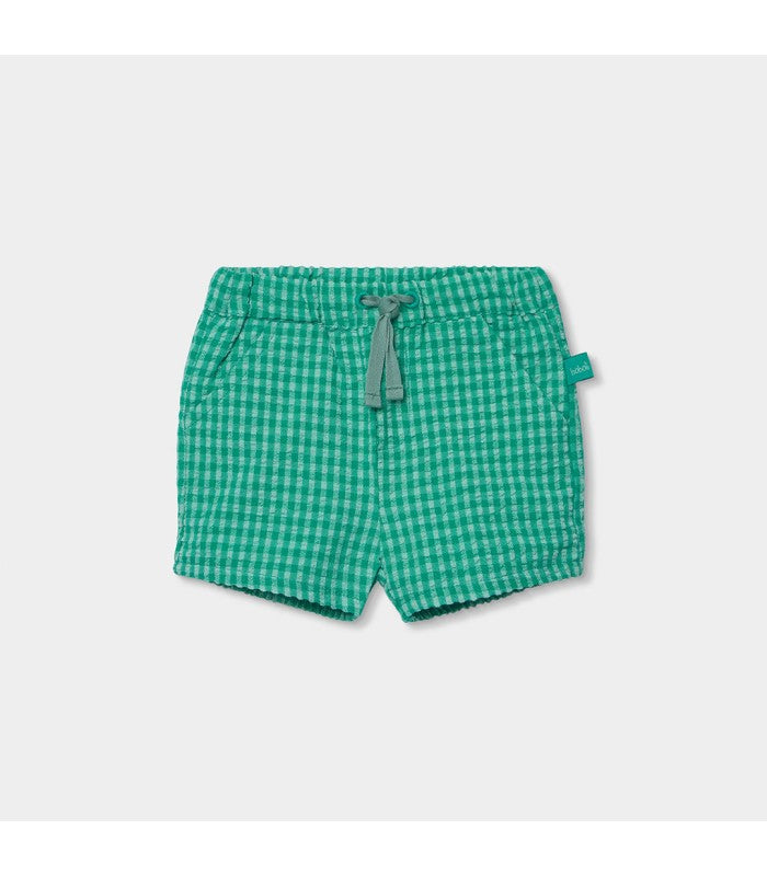 Conjunto bebé niño de camiseta y short verde