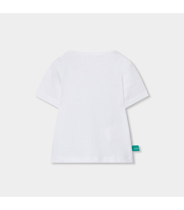 Conjunto bebé niño de camiseta y short verde