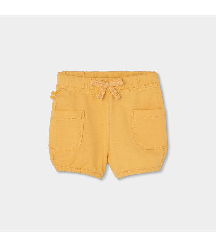 Conjunto bebé niño  de camiseta y short naranja