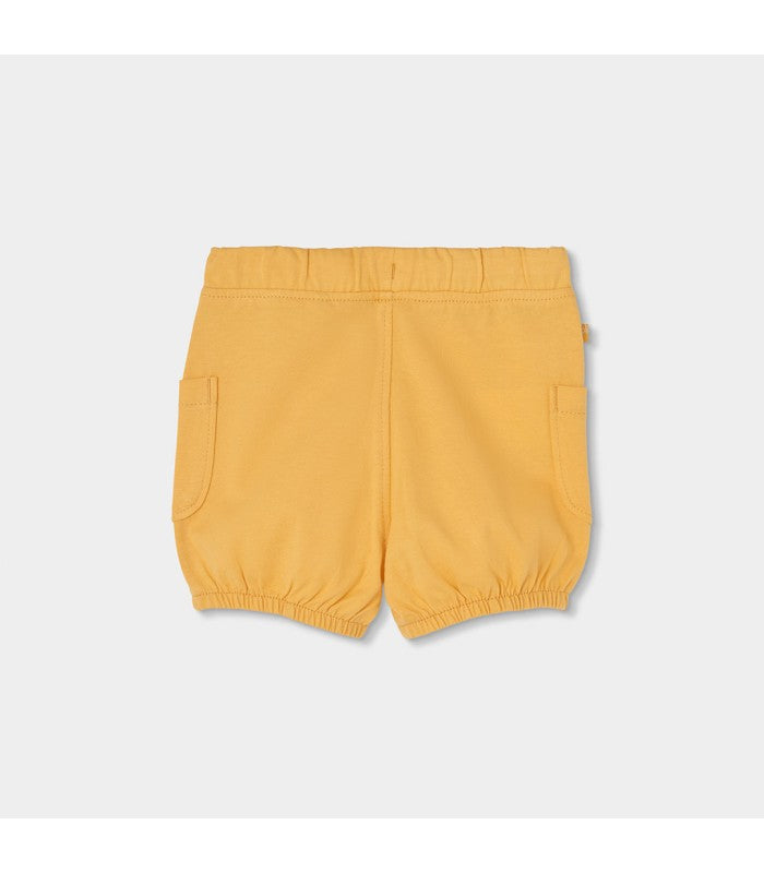 Conjunto bebé niño  de camiseta y short naranja