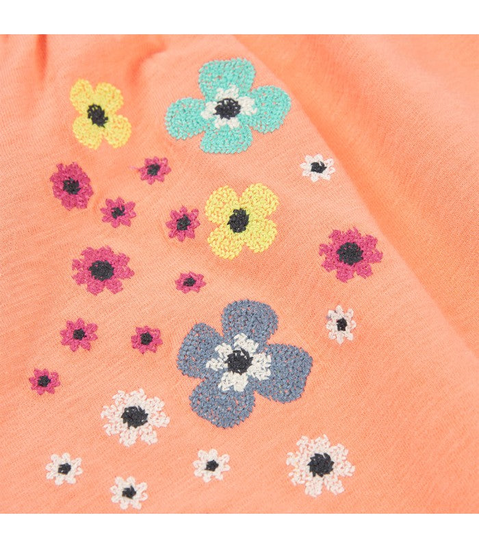Vestido punto flecos para niña