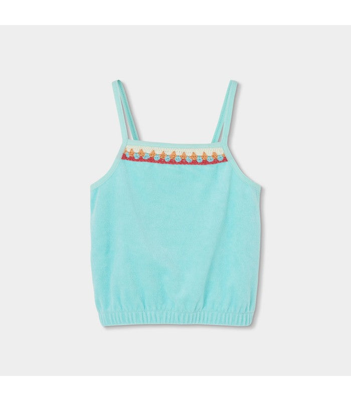 Conjunto rizo niña turquesa