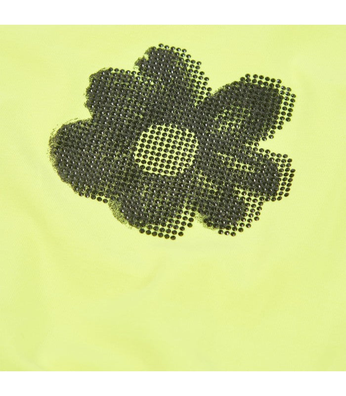 Camiseta niña verde con flor