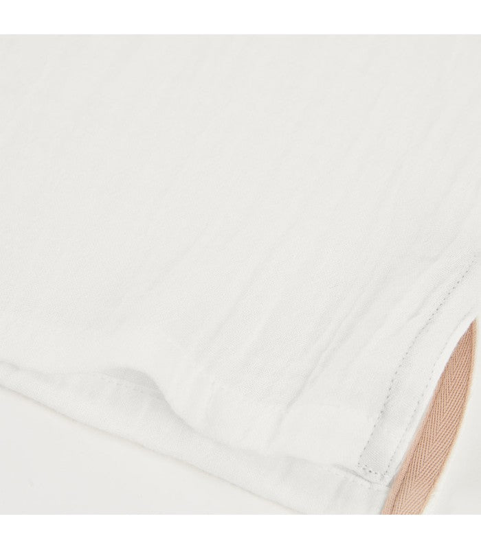 Polo blanco liso para niño