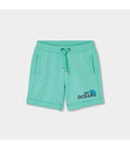 Green fleece shorts for boys