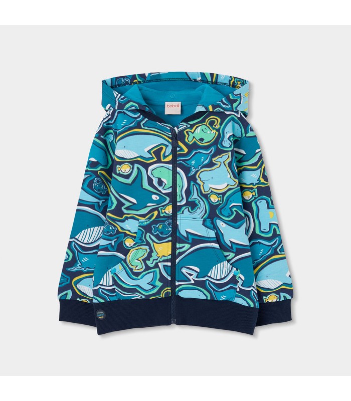 Chaqueta niño estampado de tiburones