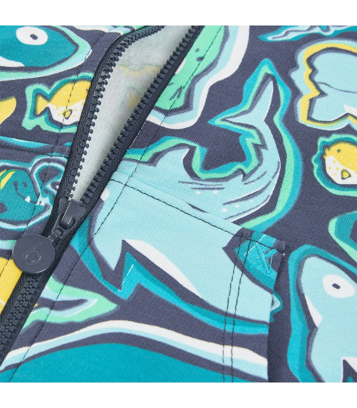 Chaqueta niño estampado de tiburones