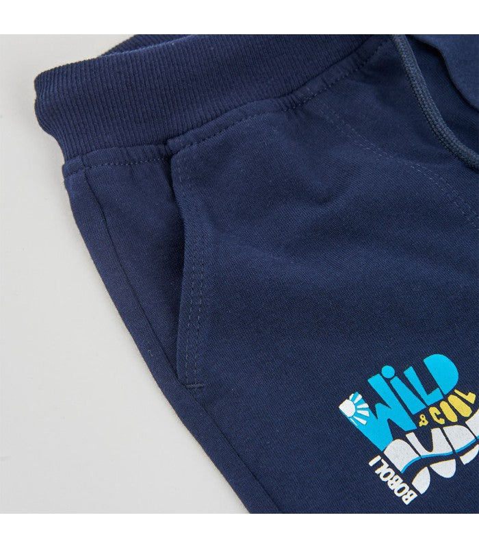 Boys' navy denim shorts