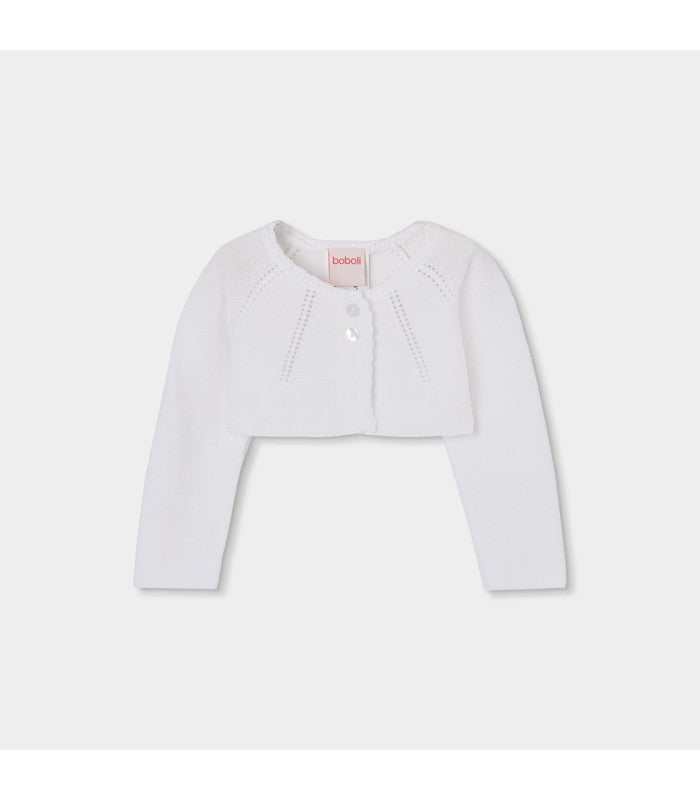 Bolero niña punto blanco
