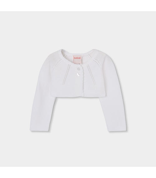 Bolero niña punto blanco