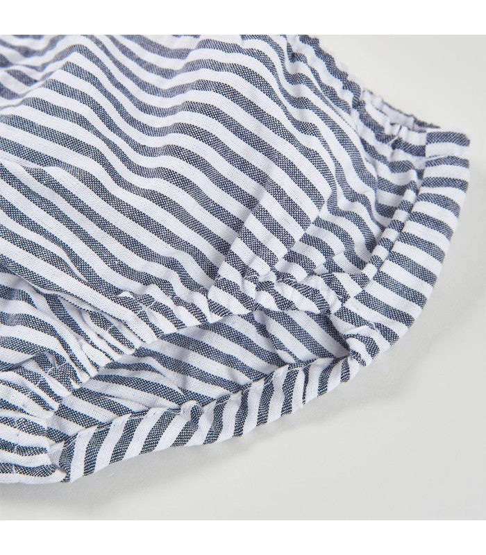 Vestido bebé niña de rayas con braguita