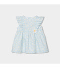 Vestido bebé niña popelín  con braguita