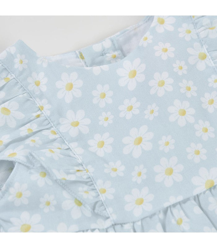 Vestido bebé niña popelín  con braguita