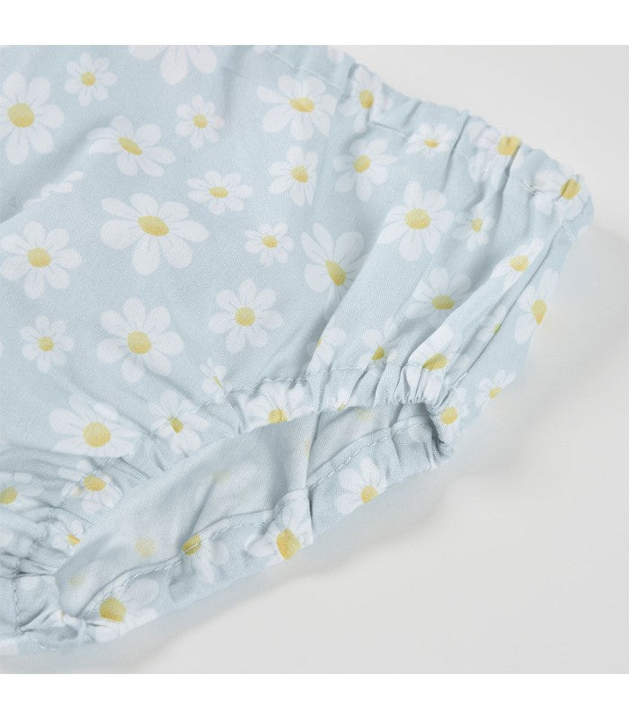 Vestido bebé niña popelín  con braguita