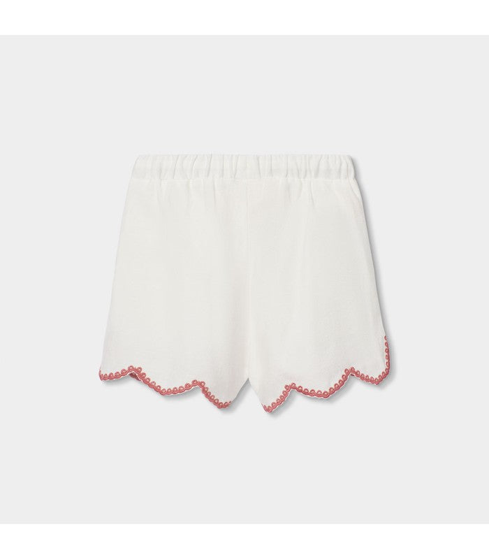Bermudas para niña de tejido
