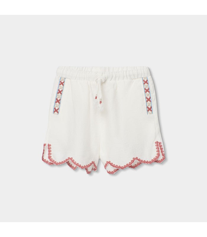 Bermudas para niña de tejido