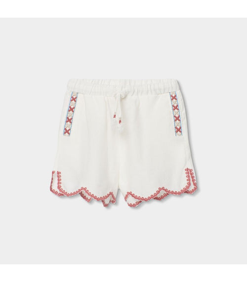 Bermudas para niña de tejido