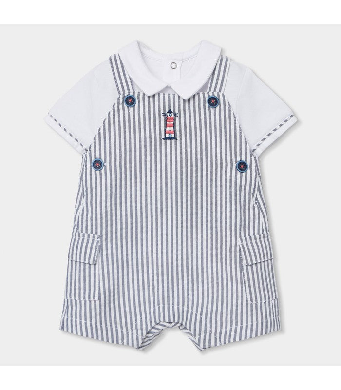 Conjunto de peto y polo para bebé niño