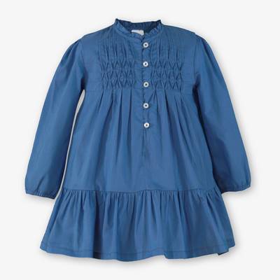 Vestido azul marino para niña
