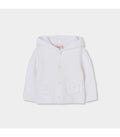 Chaqueta tricotosa blanca para bebé