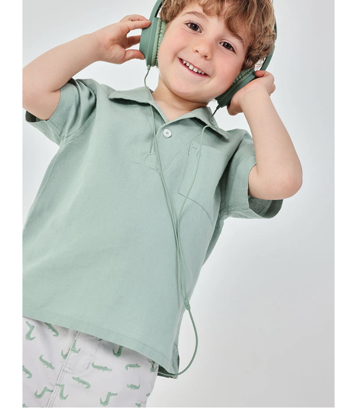 Polo verde para niño
