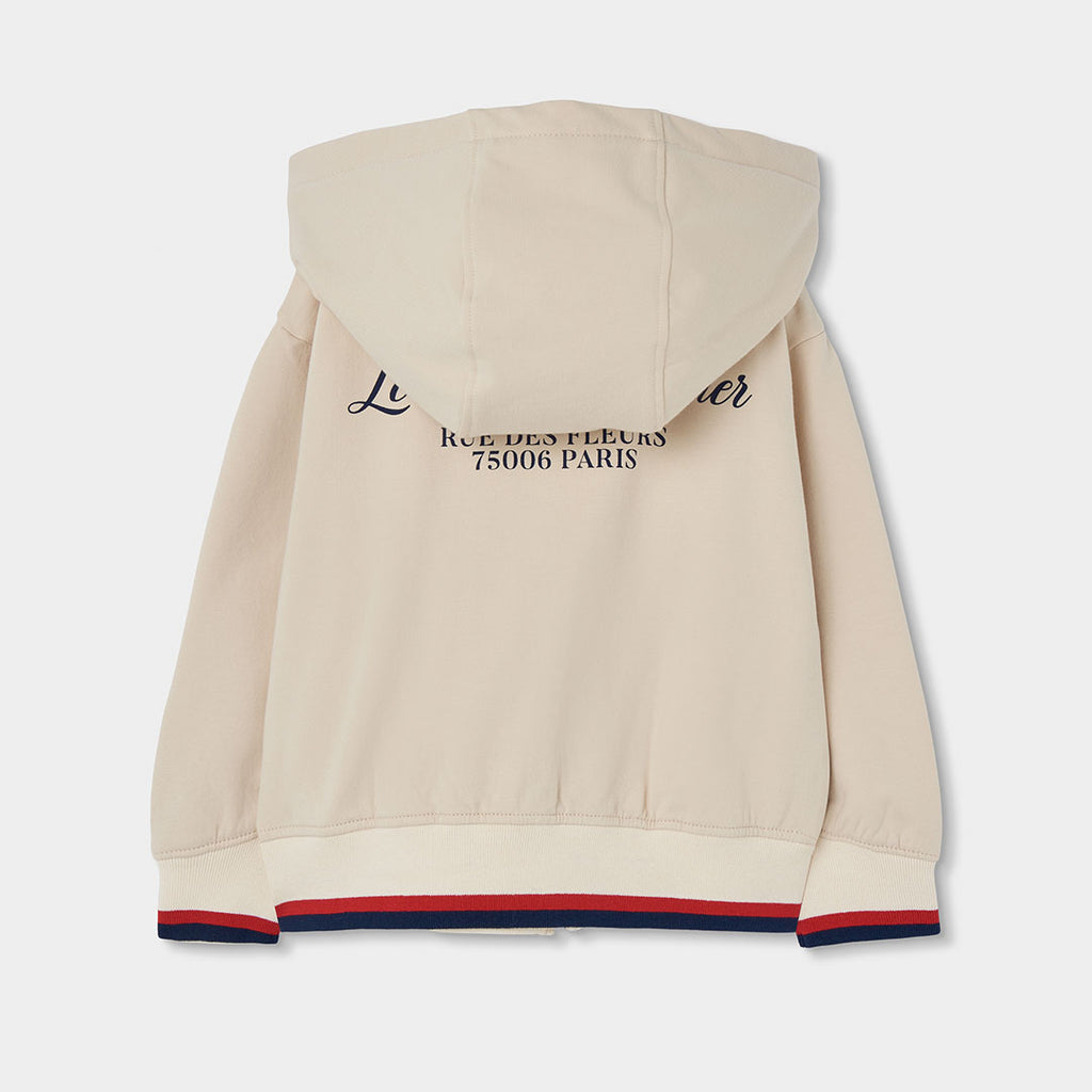 Chaqueta felpa con capucha de niña