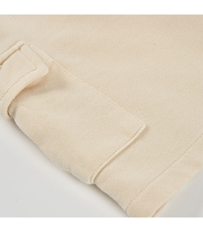 Bermuda niño felpa beige