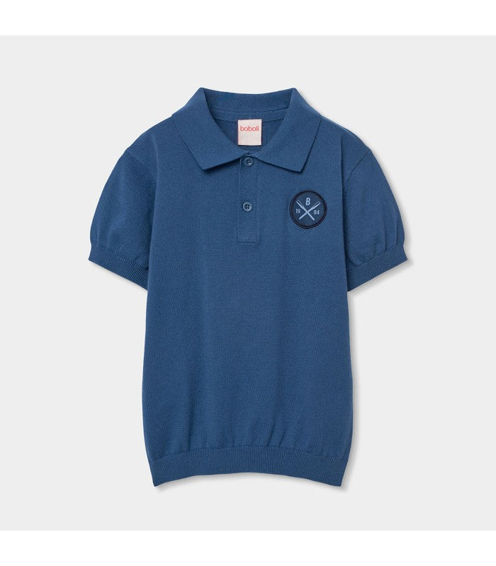 Polo azul marino para niño