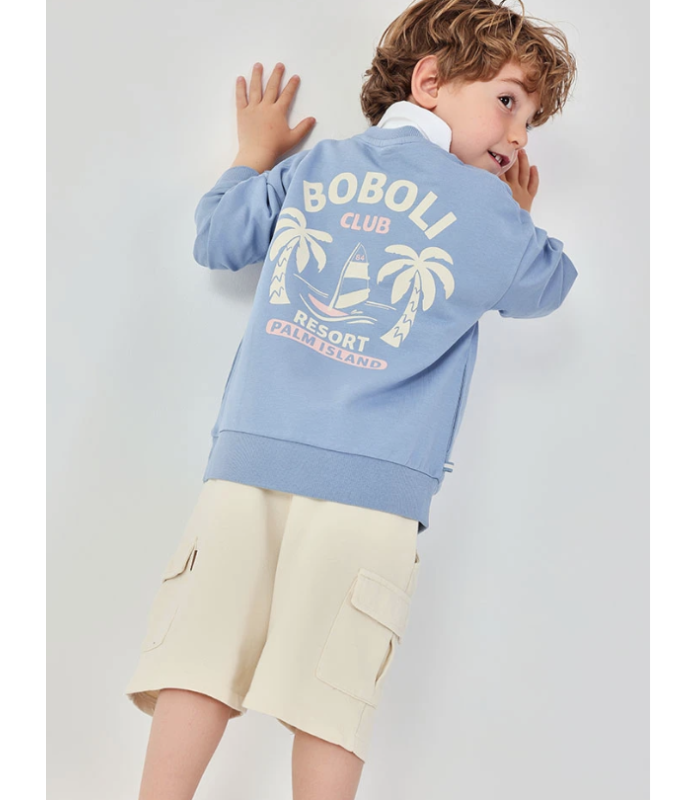 Sudadera niño azul
