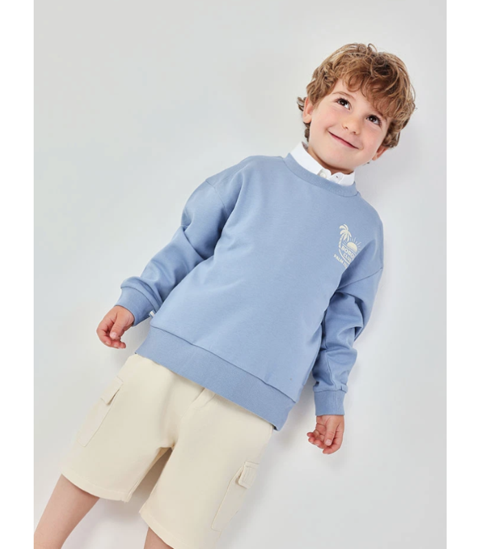 Sudadera niño azul