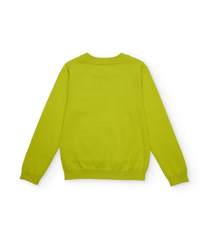 Jersey de niño de punto con bolsillo canguro