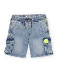 Bermuda cargo de niño tejido denim