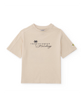 Camiseta de niño de punto con estampado caribeño