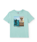 Camiseta de niño de punto con diseño urbano